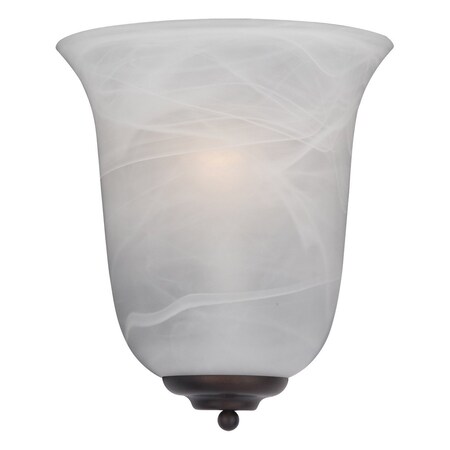 Maxim One Light Oil Rubbed Bronze Marble Glass Wall Light 20581MROI